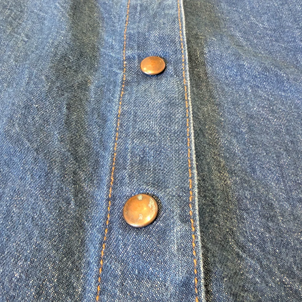 Male Vintage Denim Button-Down Skirt